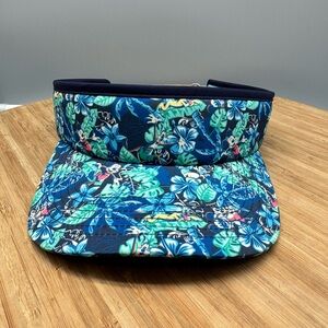 Disney Parks 2025 Fun in the Sun Mickey Visor tropical-patterned EUC